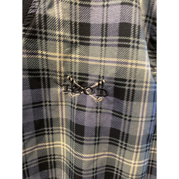 IZOD Golf Vest Adult Large Blue Green Plaid Windbreaker Casual Grandpa C… - Picture 5 of 6